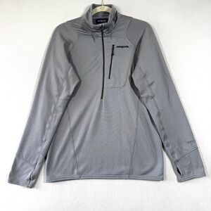 Patagonia R1 Pullover Jacket Men Medium 1/2 Zip Waffle Grid Fleece Regulator